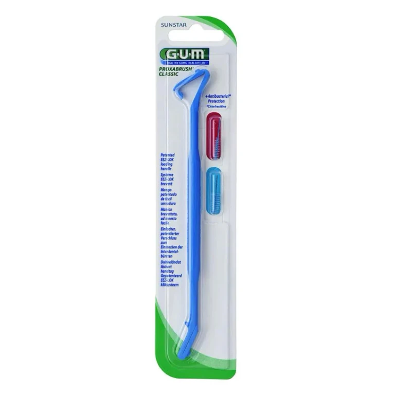 Proxabrush Classic toothbrush holder with handle, 2 rubber refills