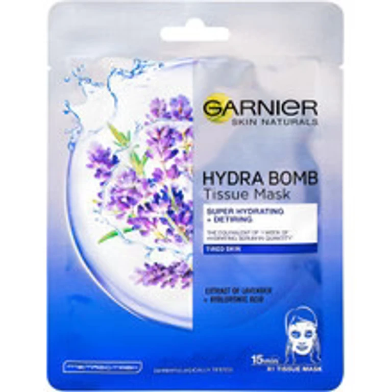 Skin Naturals Hydra Bomb Moisturizing fabric mask against signs of fatigue with lavender extract - 28.0 g