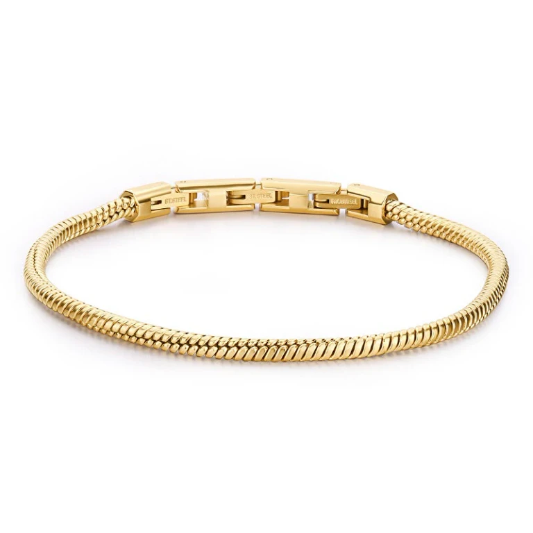 Riptide Btd026 Minimalist Gold-Plated Bracelet for Men