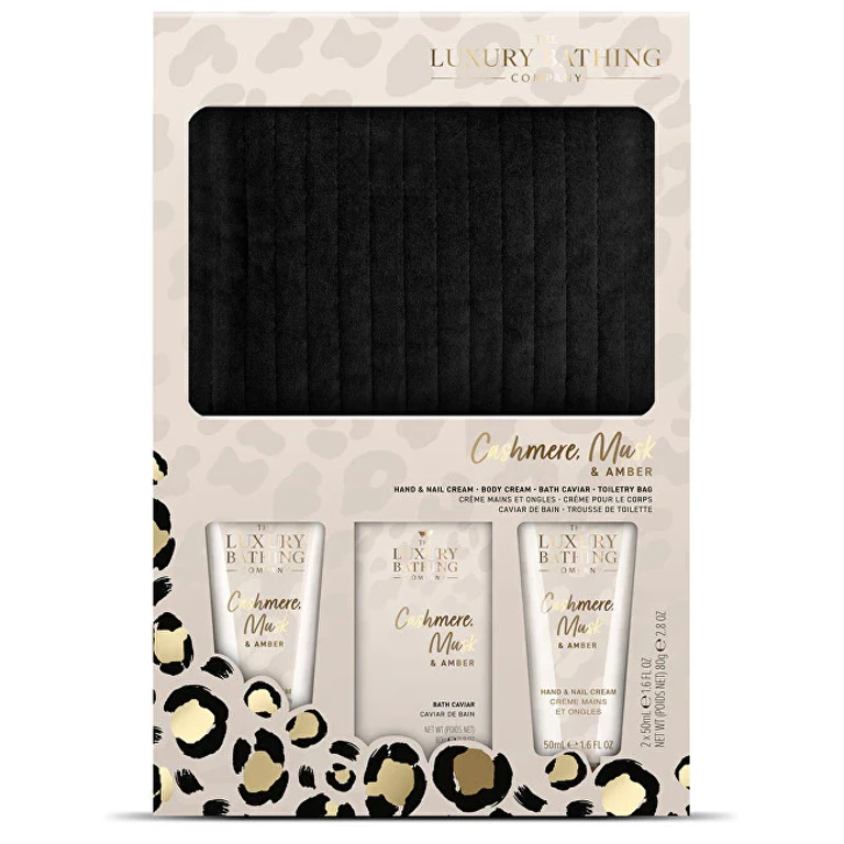Gift Set for Body Care Cashmere, Musk, and Amber 4 Pieces