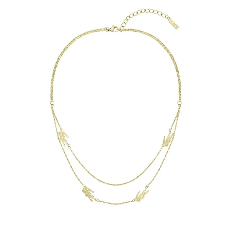 Double Gold Plated Necklace for Women Crocodile 2040468
