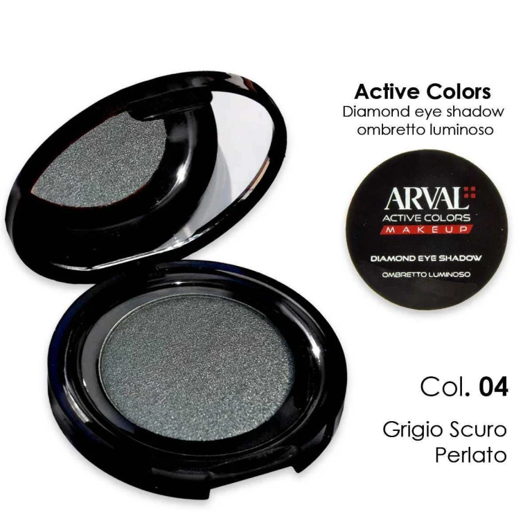 Diamond eyeshadow n. 04 - dark grey pearly luminous eyeshadow