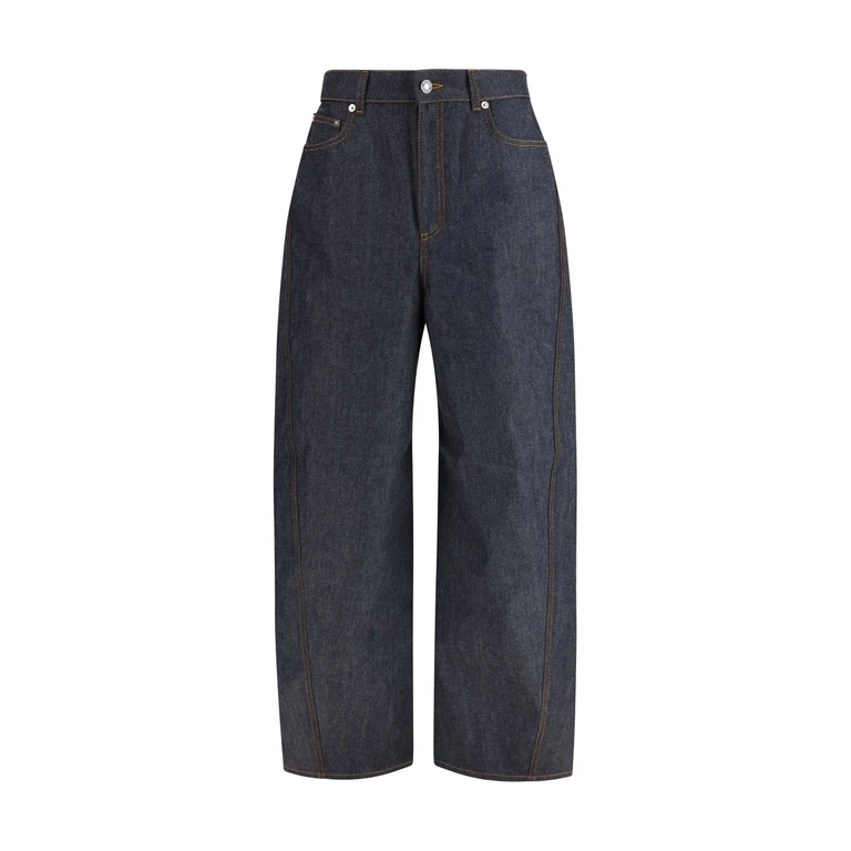 Denim Pants Raw Cocoon Dark Blue