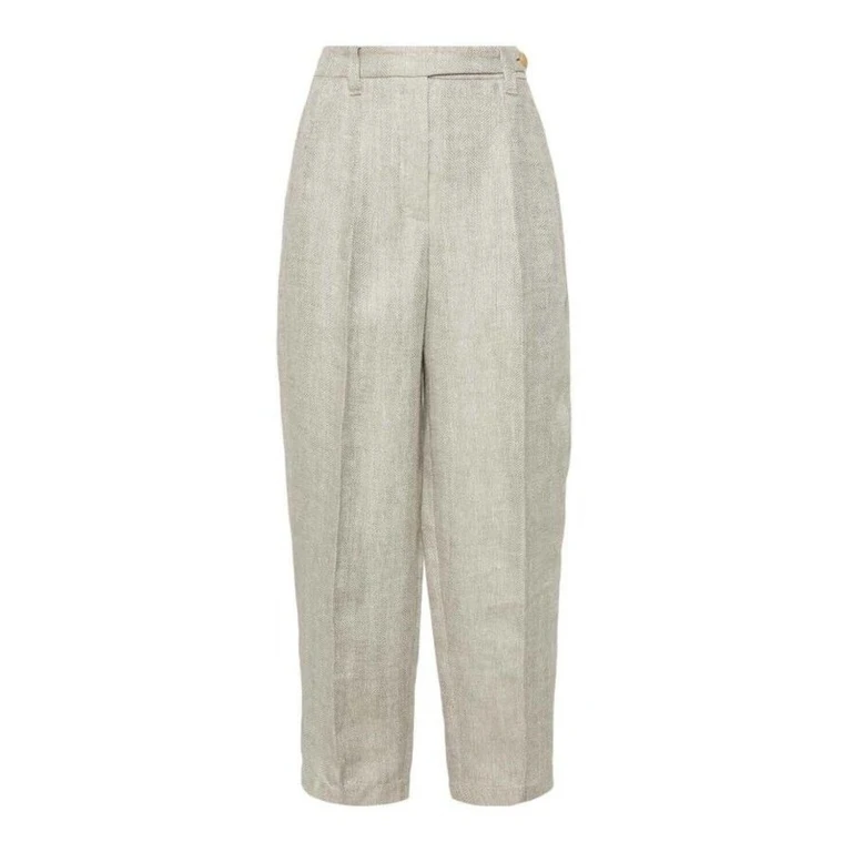 Wolight Beige Linen Trousers