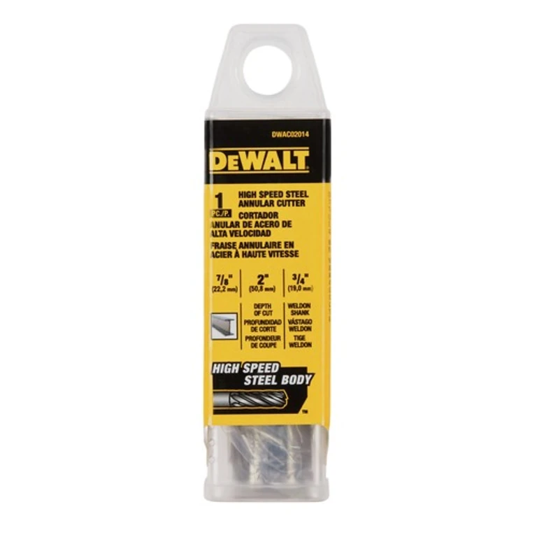 DWAC02014 7/8 in. x 2 in. High Speed Steel Annular Cutter 3/4 in. Weldon