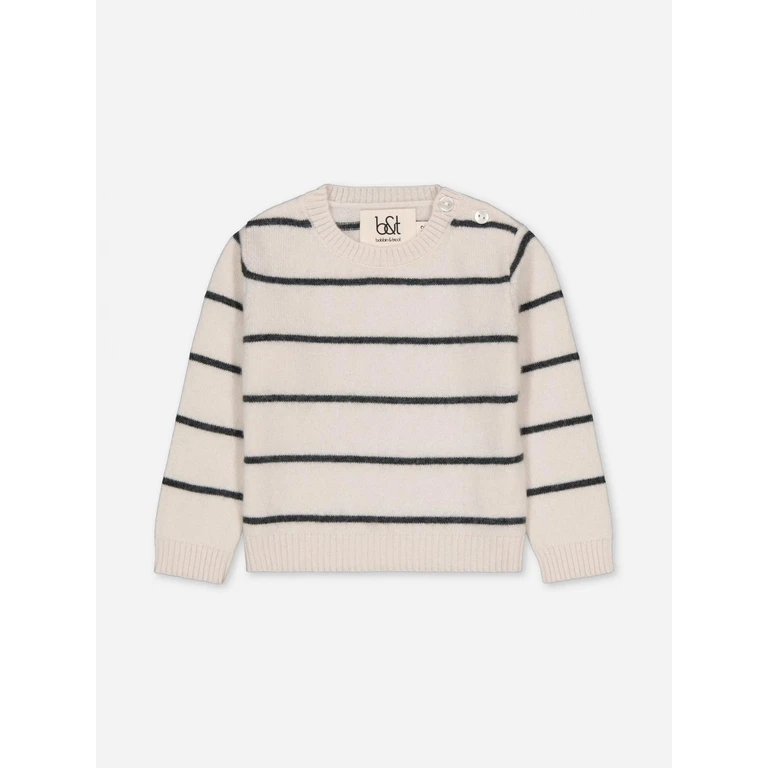 Cashmere Pullover (BTBCS1IVORYSTRIPES)