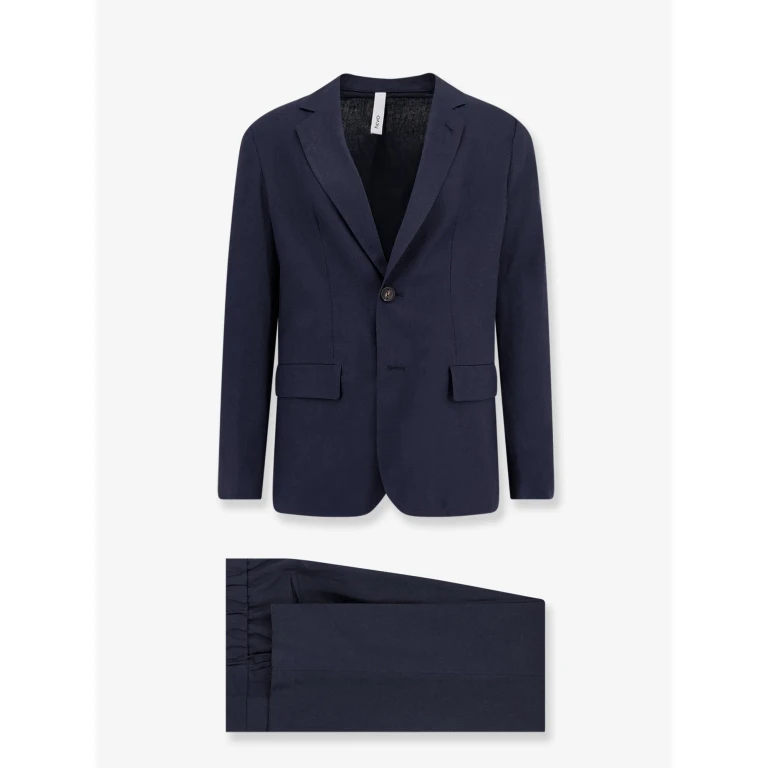 Suit Galatina Linen-Viscose Blue