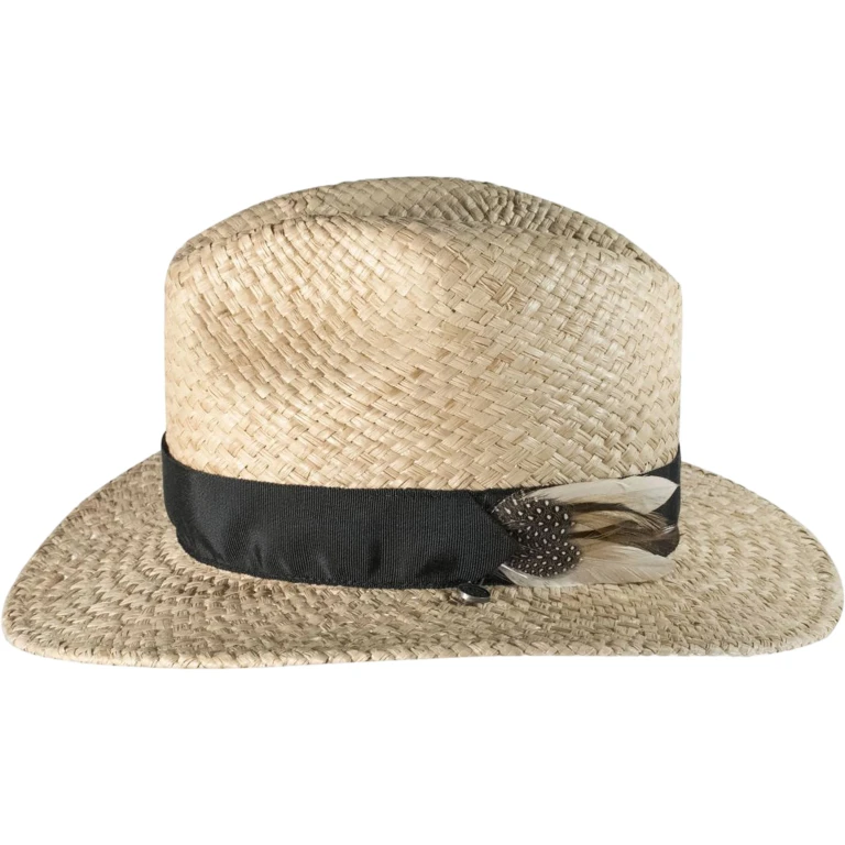 Nelson A Fedora Hat in Raffia - Unisex