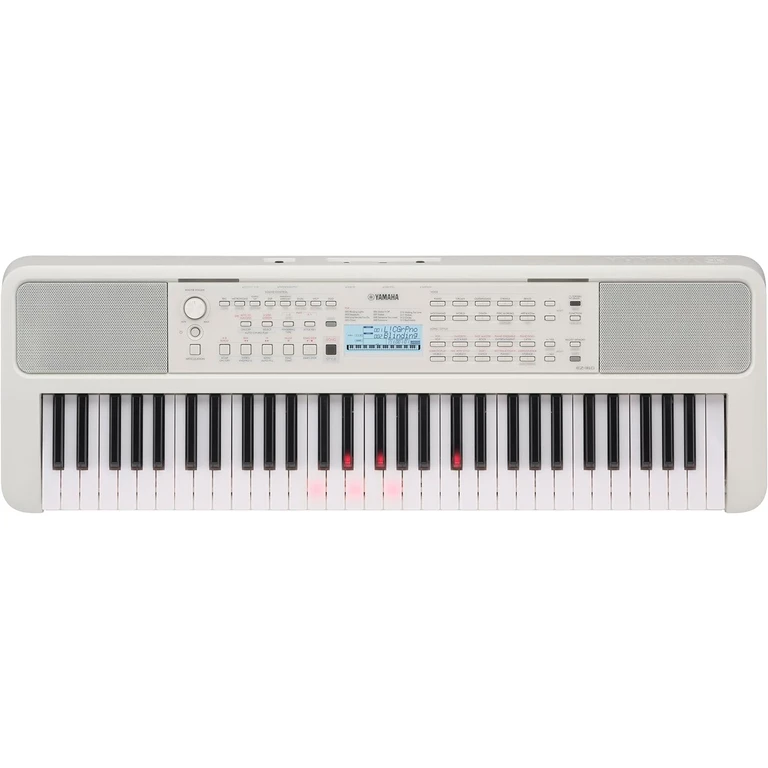 EZ-310 61 Key Portable Keyboard with Lighted Keys with Music Rest, Power Adapter