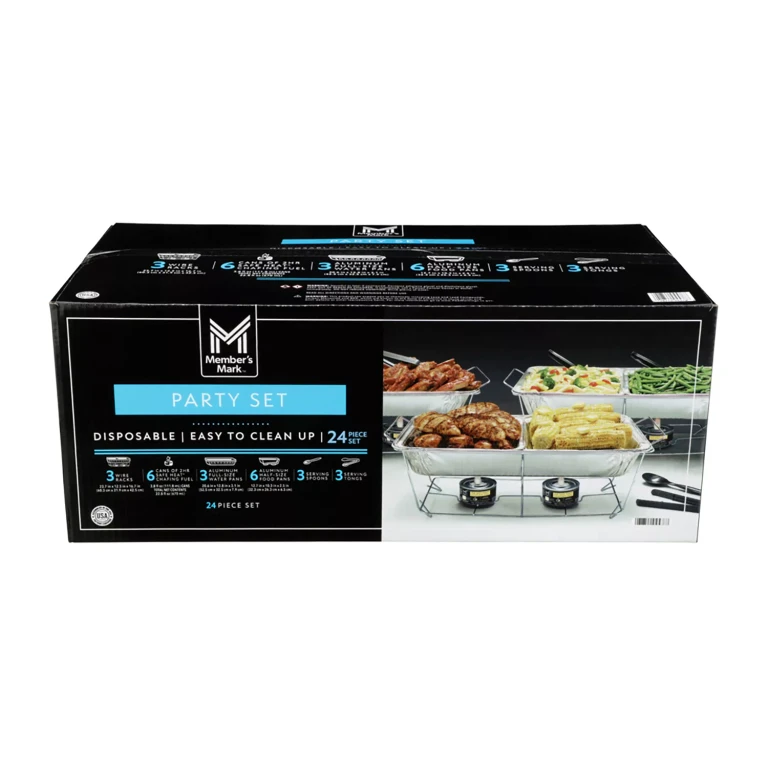 Party Set with 2-hour Safe Heat Chafing Fuel, 24 ct.