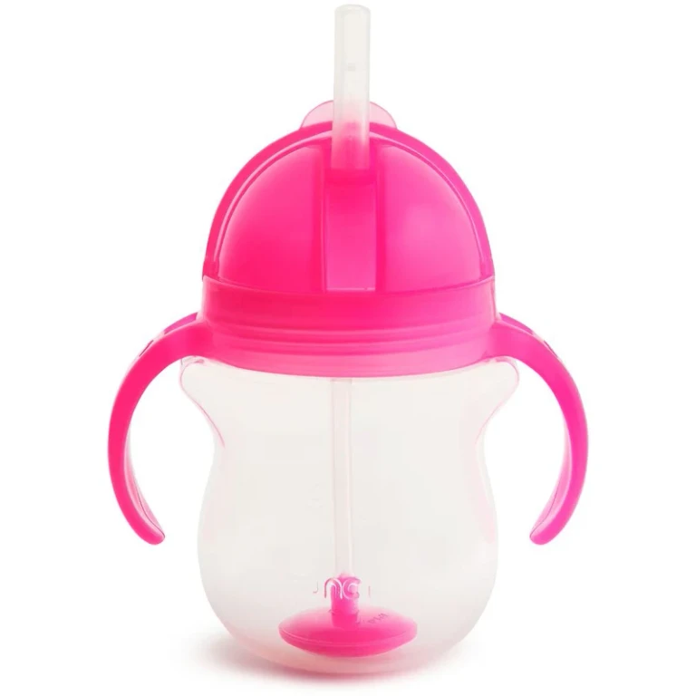 Click Lock™ Tip & Sip Straw Cup with Weights Pink 6 Months+ 207ml