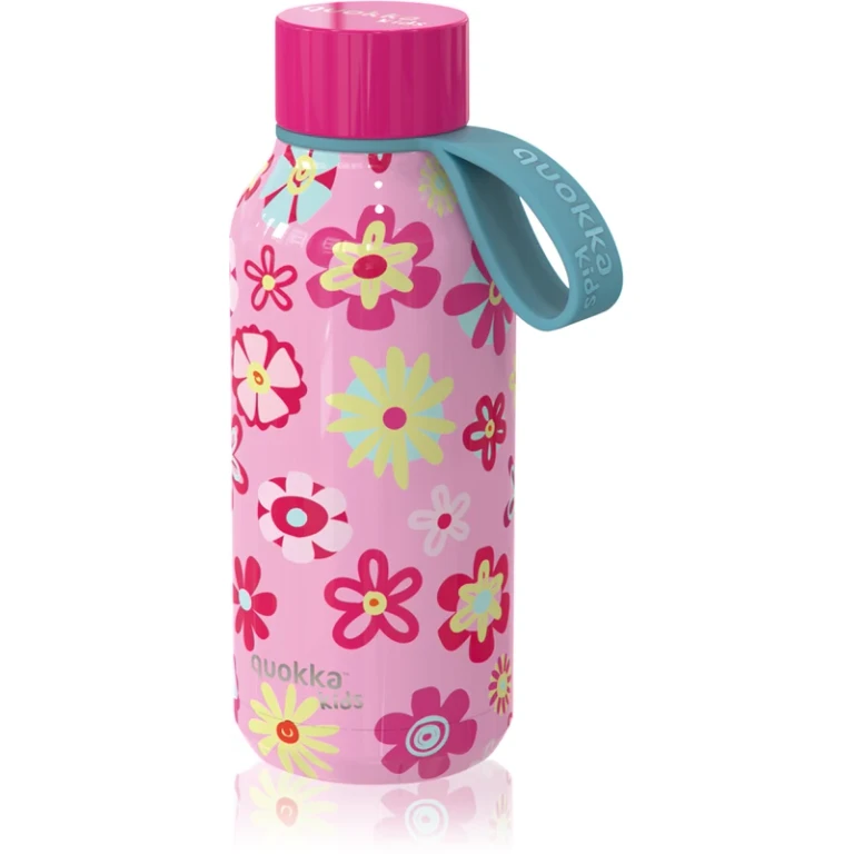 Solid children thermos with lace flowers 330 ml