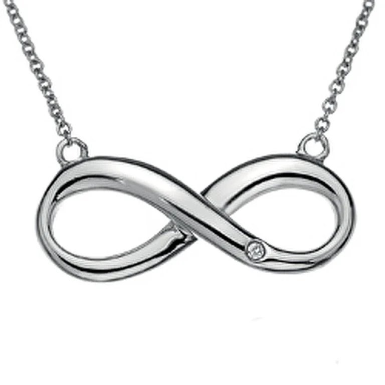 Silver Necklace Hot Diamonds Infinity
