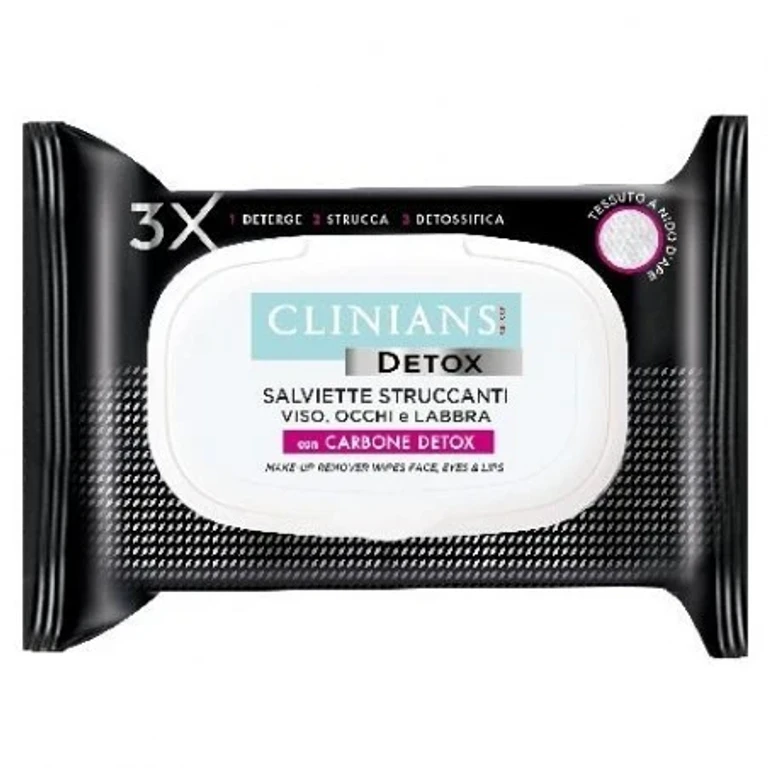 Detox Makeup Remover Wipes X 25 Pieces