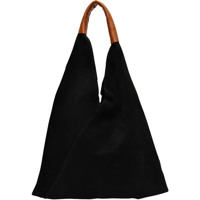 Black Leather Handbag for Women