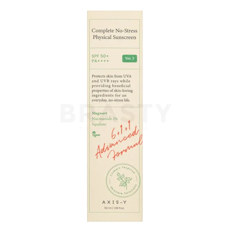 Axis-Y Complete No-Stress Physical Sunscreen SPF50 + PA++++ 50 ml