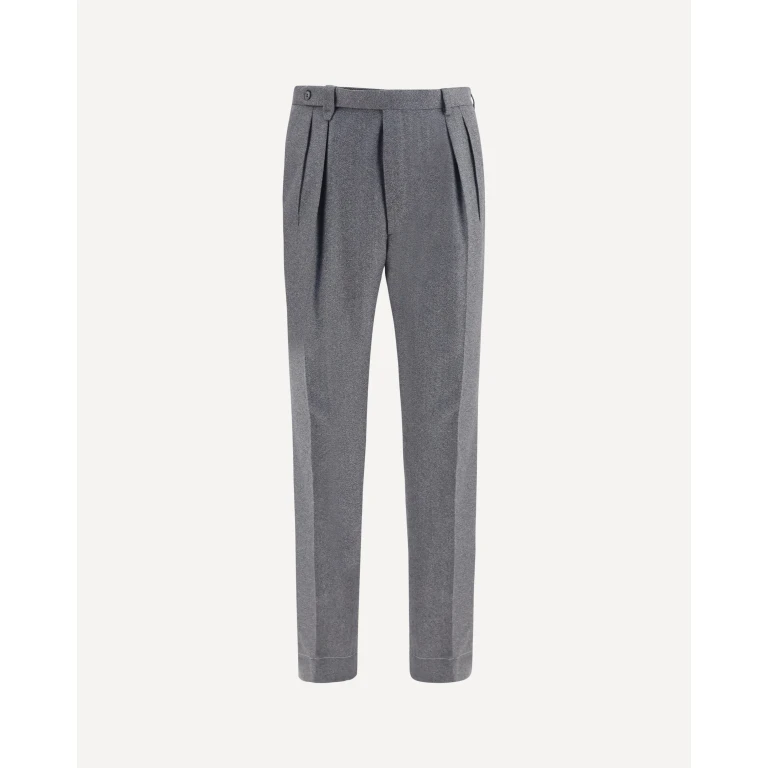 Elba Trousers in silk, cashmere and linen Male 52