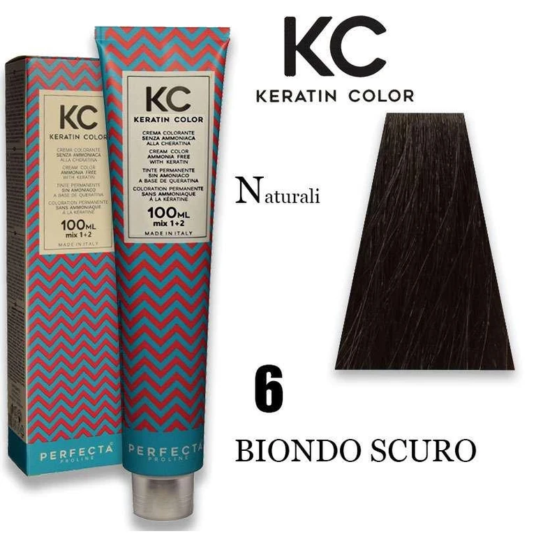 Kc Keratin Coloring Cream 100 Ml 6