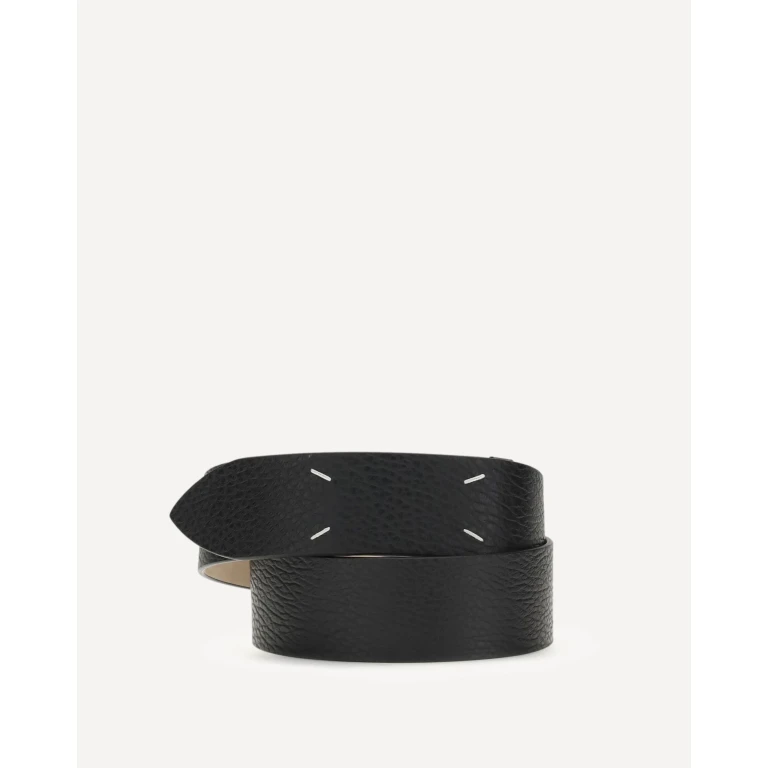 MARGIELA Grained Four-Stitch Belt Female 90