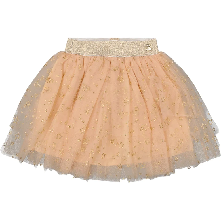 Multi Layer Glittering Mesh Skirt - Little Girl