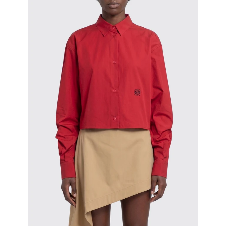 Cotton Poplin Shirt (S540Y05XCMRED)