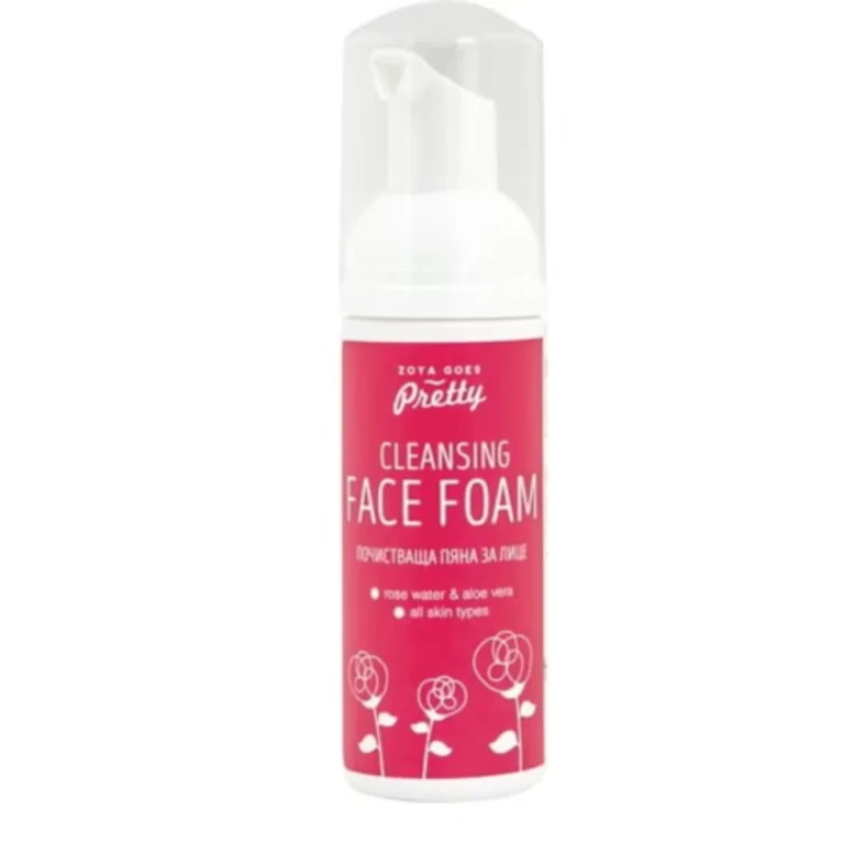 Rose and Aloe Facial Cleansing Foam, 50 ml