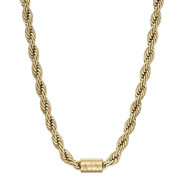Elegant gold plated necklace for men AXG0126710