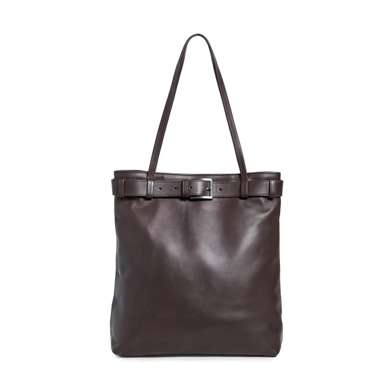 Belt Detail Tote Coffee One Size