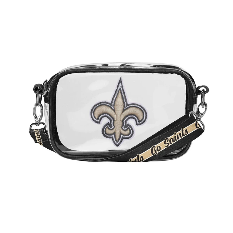 New Orleans Saints Clear Crossbody Bag