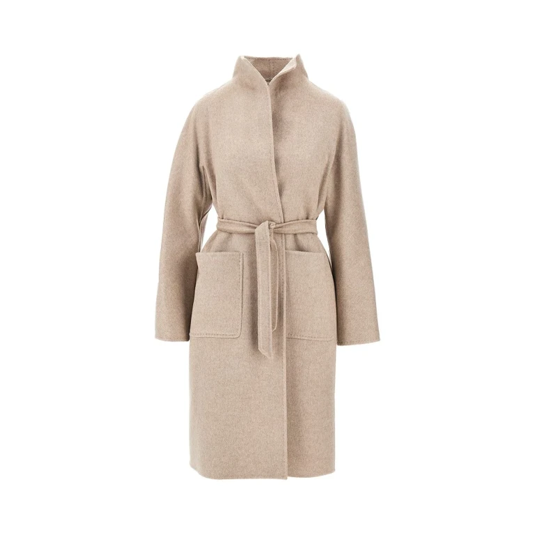 Cashmere drap midi coat Woman 38