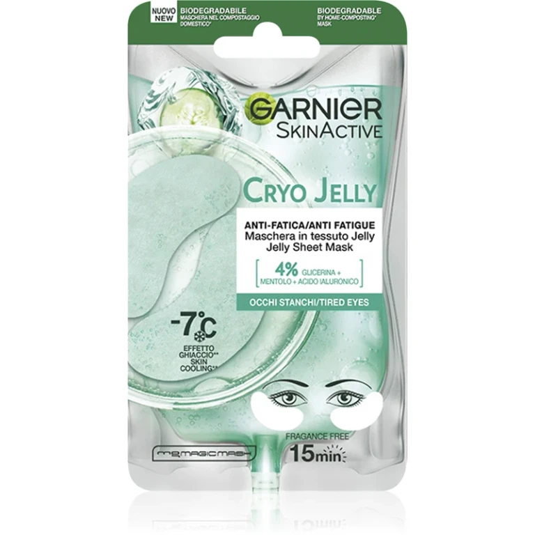 skin active face mask in cryo gel eye fabric