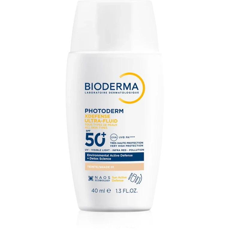 Tinted Protective Fluid Spf 50+ Photoderm (Xdefense Ultra-Fluid Tinted) 40 Ml - Shade: 01