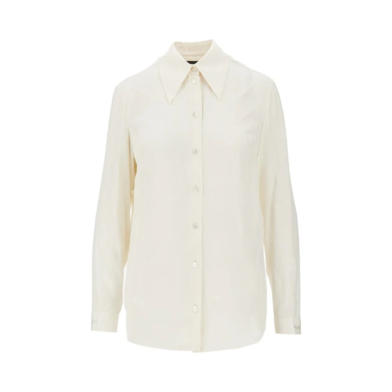Jacquard silk shirt Woman 40