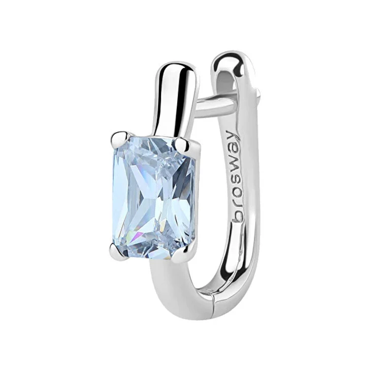 Fancy Cloud Light Blue Silver Single Earrings FCL08