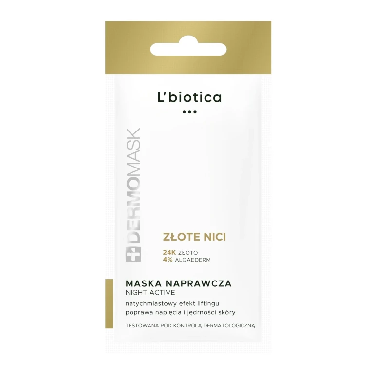 DermoMask Night Active lifting and firming mask with 24 carat gold 12 ml
