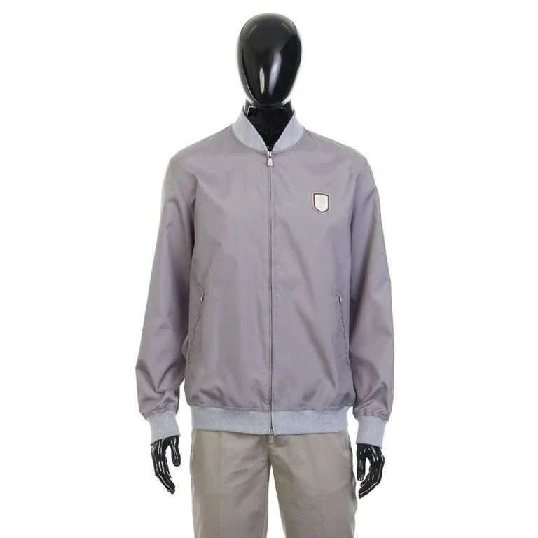 Light Grey Bomber Jacket