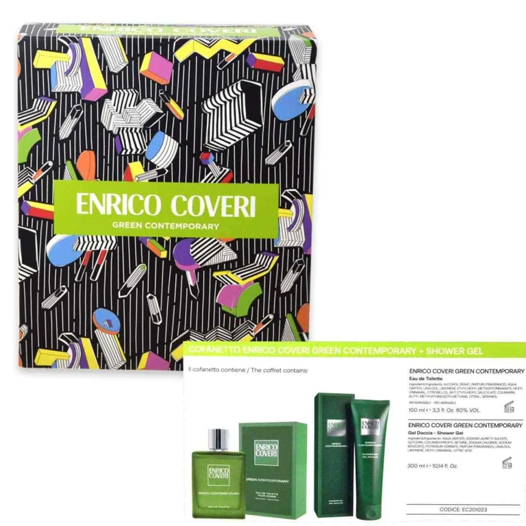 Enrico Coveri Green Contemporary Edt Box 100 Ml + Shower Gel 300 Ml