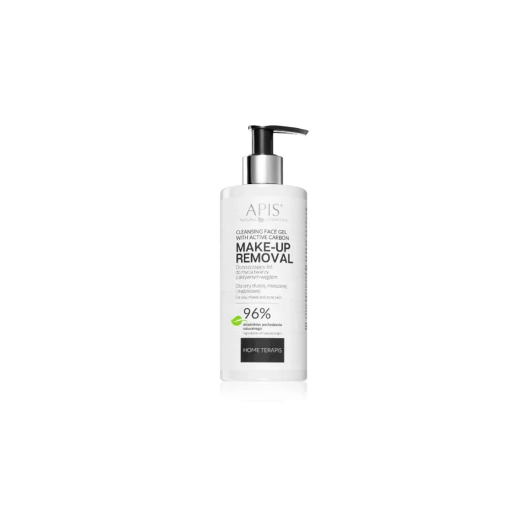 Home TerApis Cleansing Gel with Activated Charcoal for Oily and Problematic Skin 300 ml