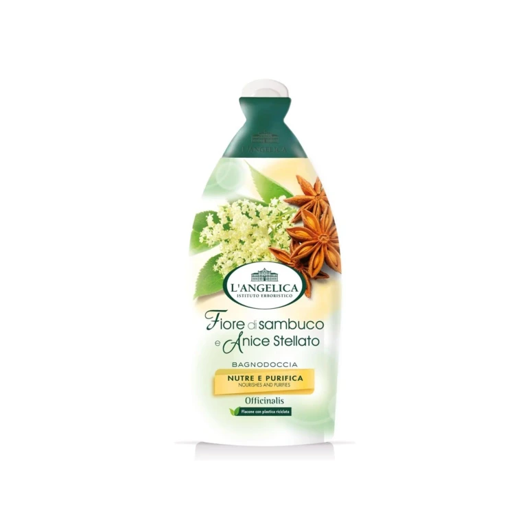 L Angelica Shower Gel Elderberry and Anise Fragrance 500ml