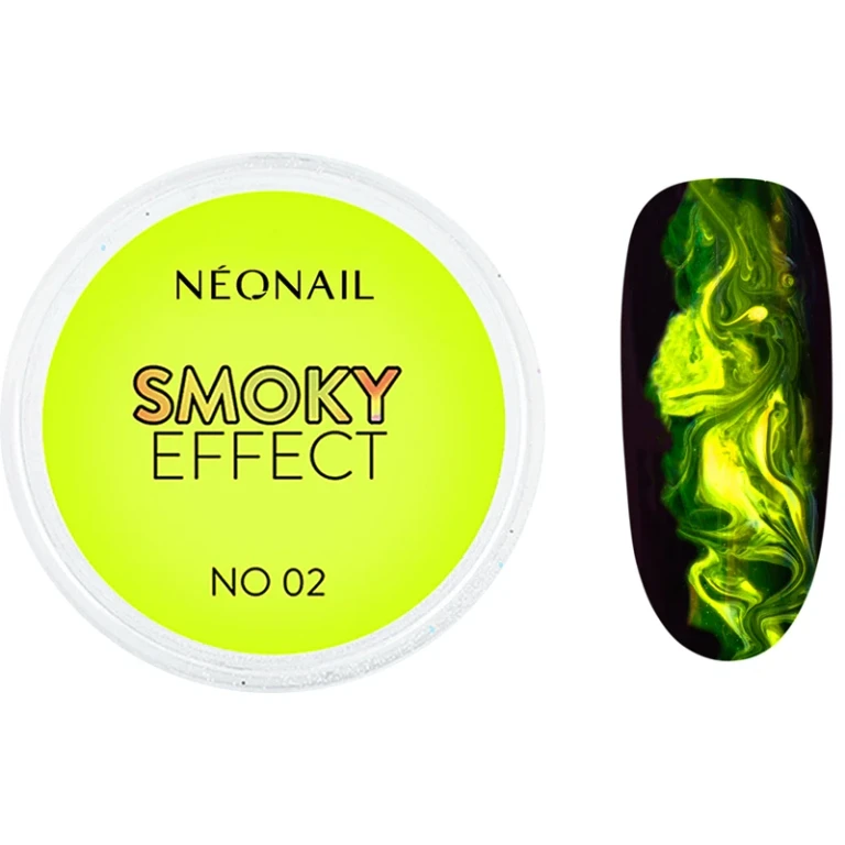 Effect Smoky colored nail powder color No. 02 yellow 2 g