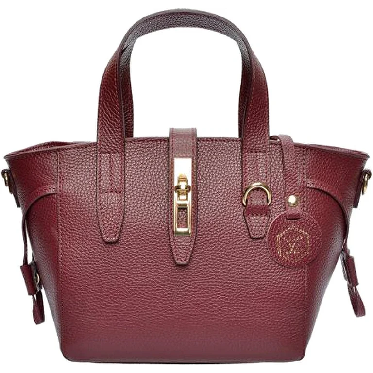 Women's Leather Handbag 127 wine