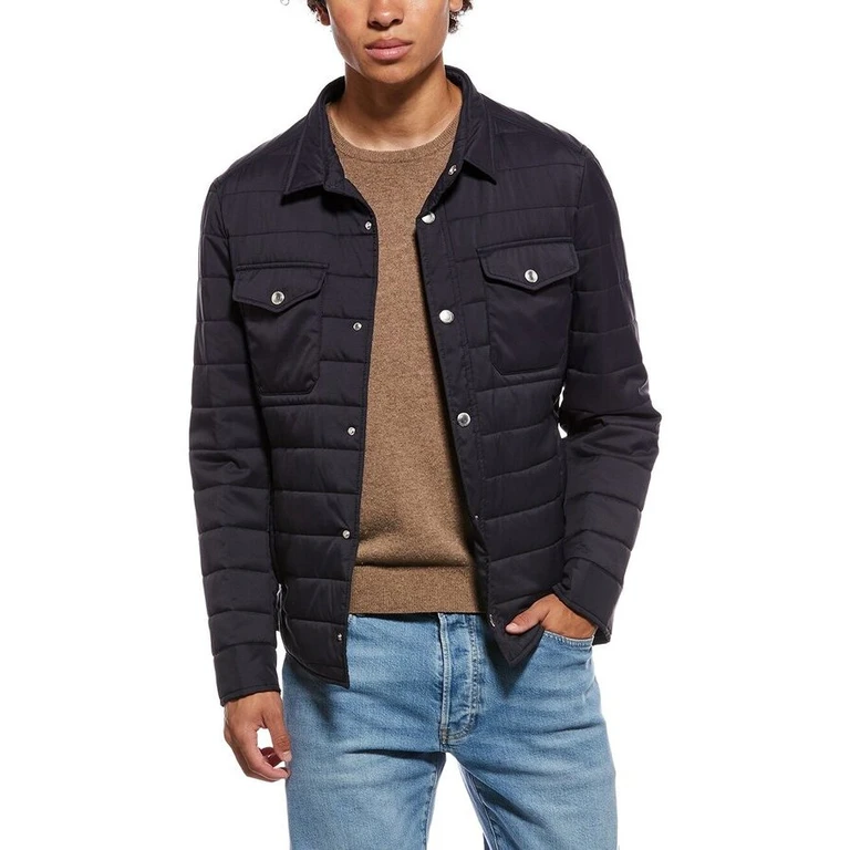 Ink Quilted Casual Jacket