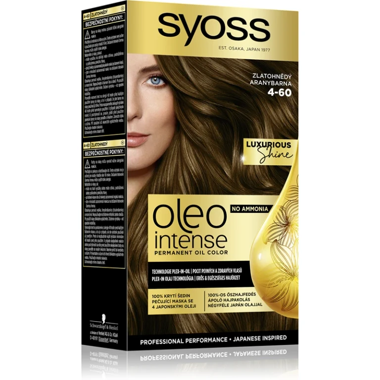 Oleo Intense permanent hair dye with oil color 4-60 golden brown