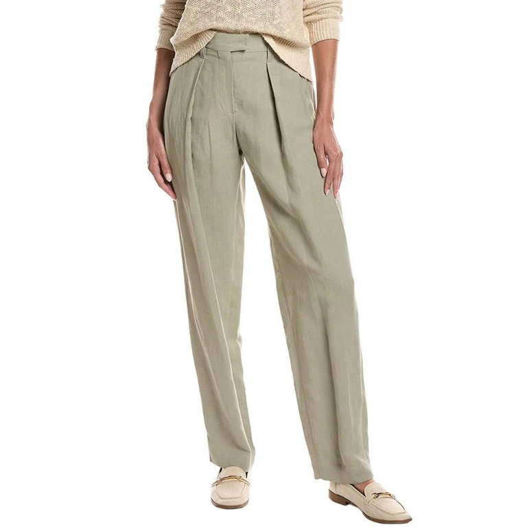 Wolight Green Linen Trousers