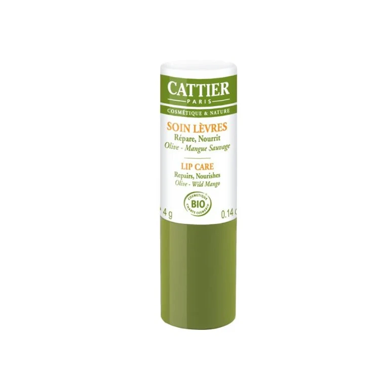 Cattier ORGANIC Lip Care Repairs Nourishes Olive Wild Mango 4g