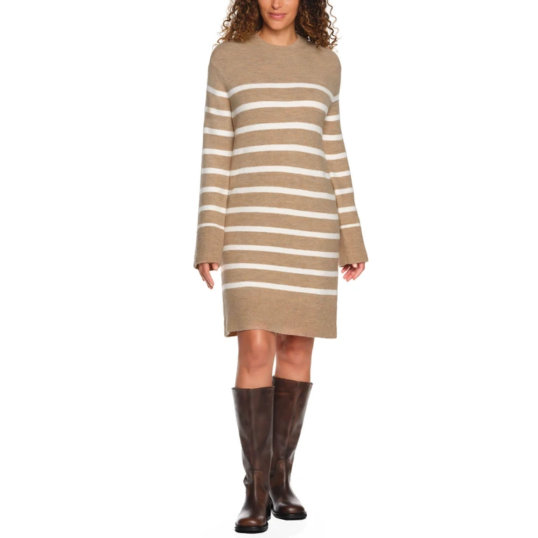 SWEATER DRESS - CAMEL 3X:- 3XL, Camel - Online Only