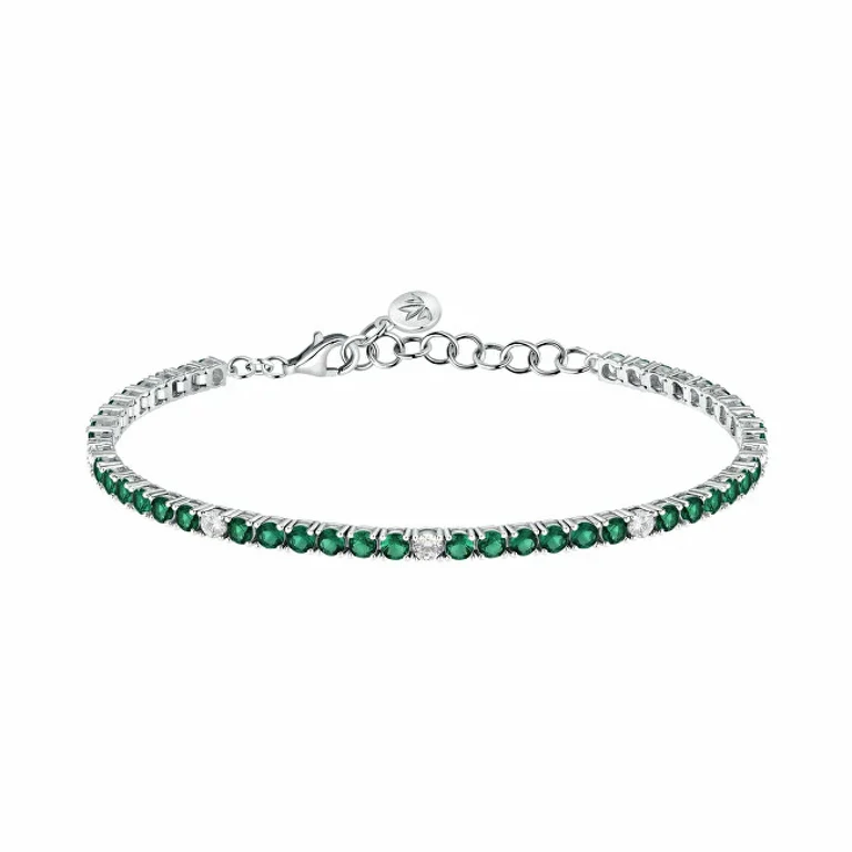 Silver Tennis Bracelet With Zirconia Tesori Saiw232