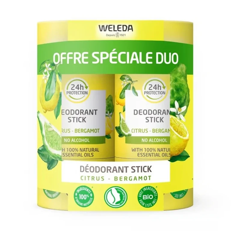 Deodorant Stick Citrus Bergamot 2X50g