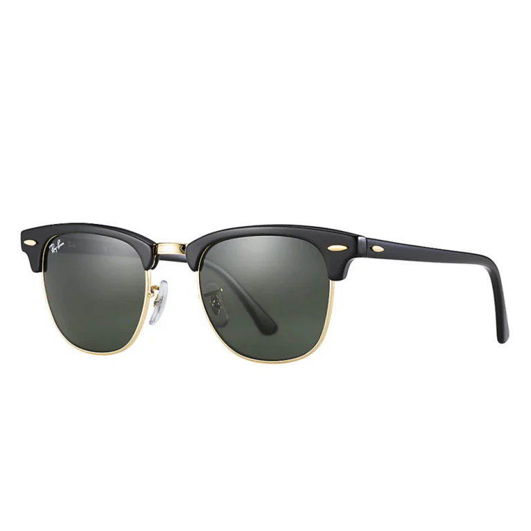 Clubmaster Classic - Black Frame - Green Classic G-15 Lens