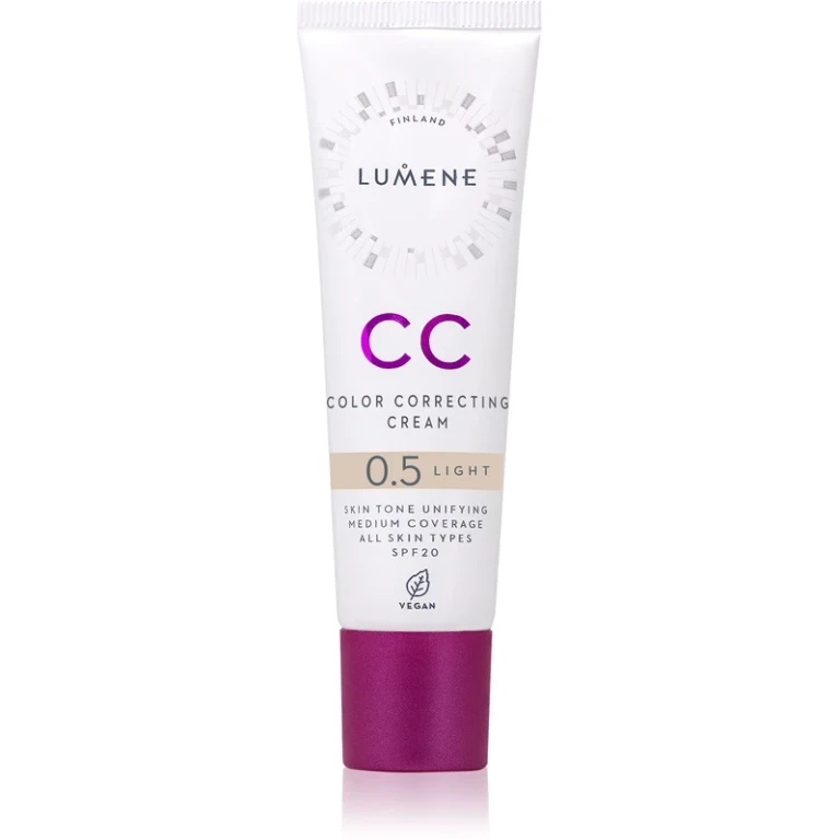Color Correcting CC cream for even skin tone SPF 20 color 0.5 light 30 ml